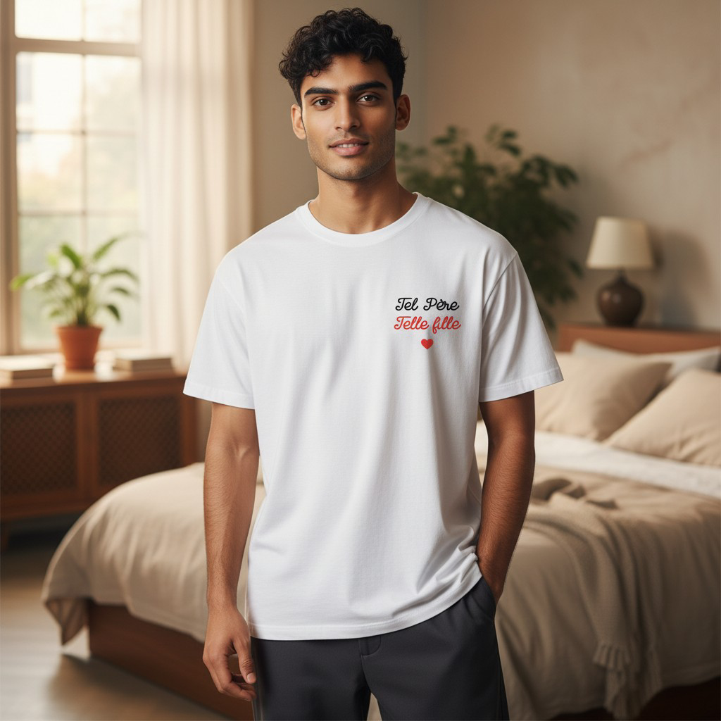 🩵 T-shirt tel père telle fille