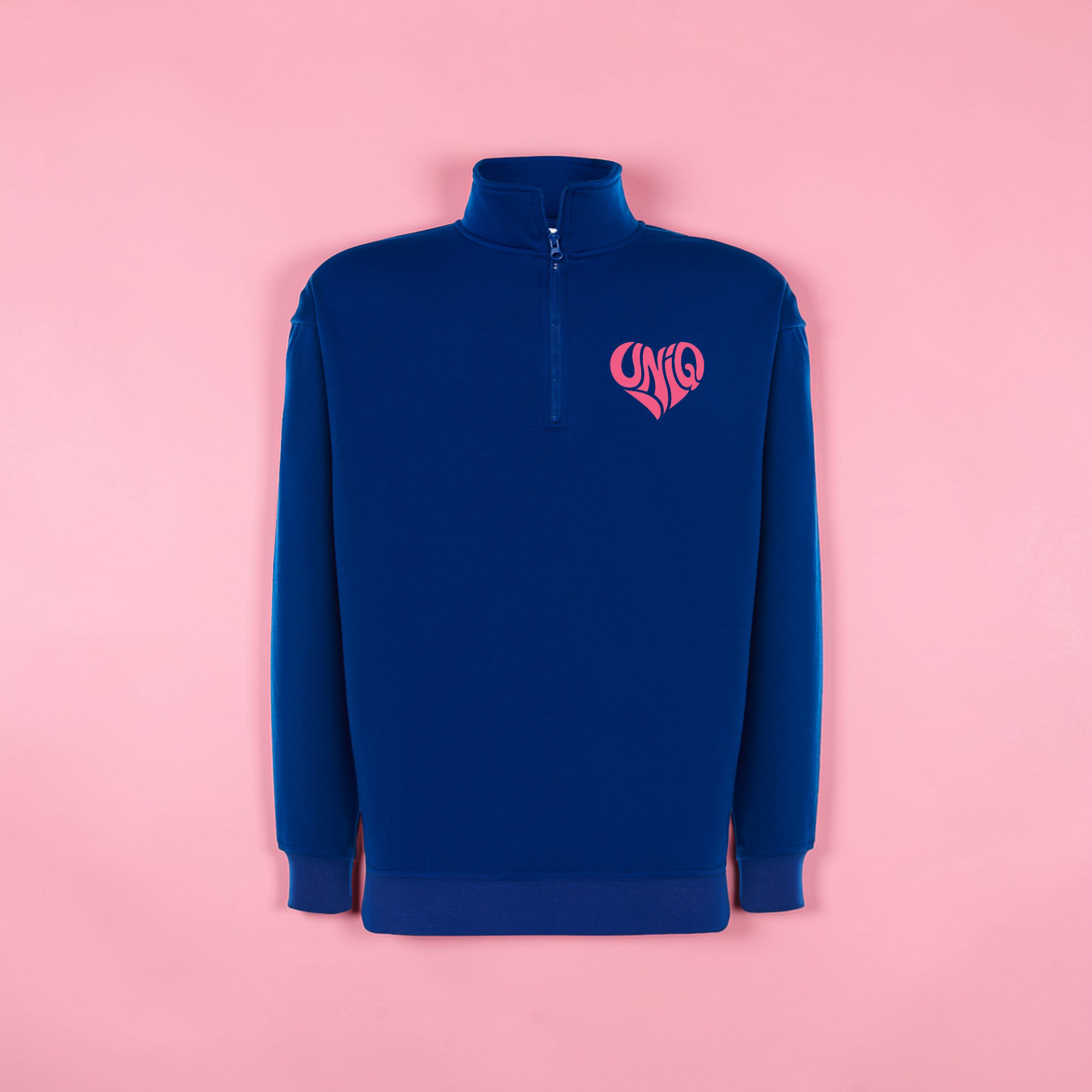 Quart de zip UniQ bleu roi