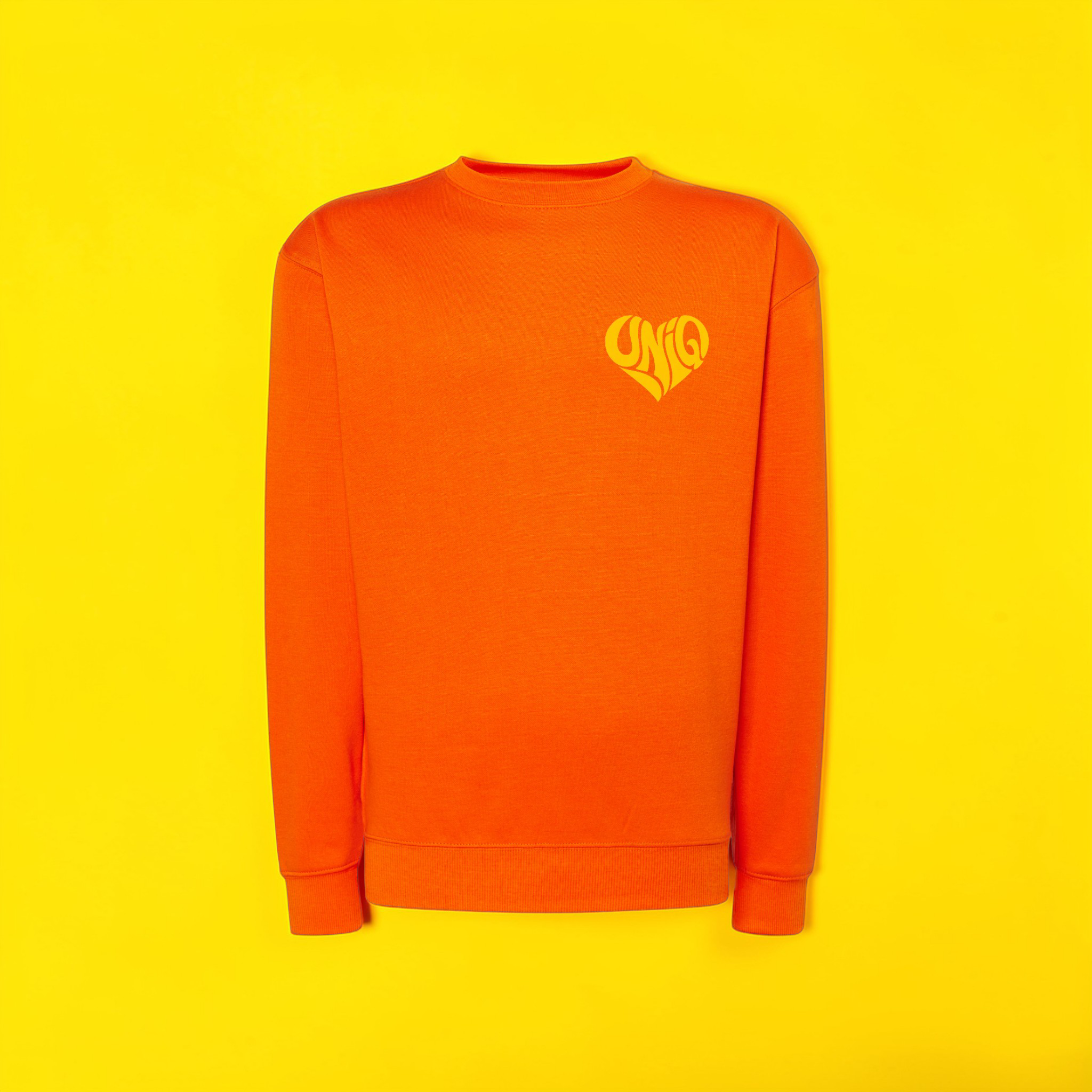 Sweat col rond UniQ orange