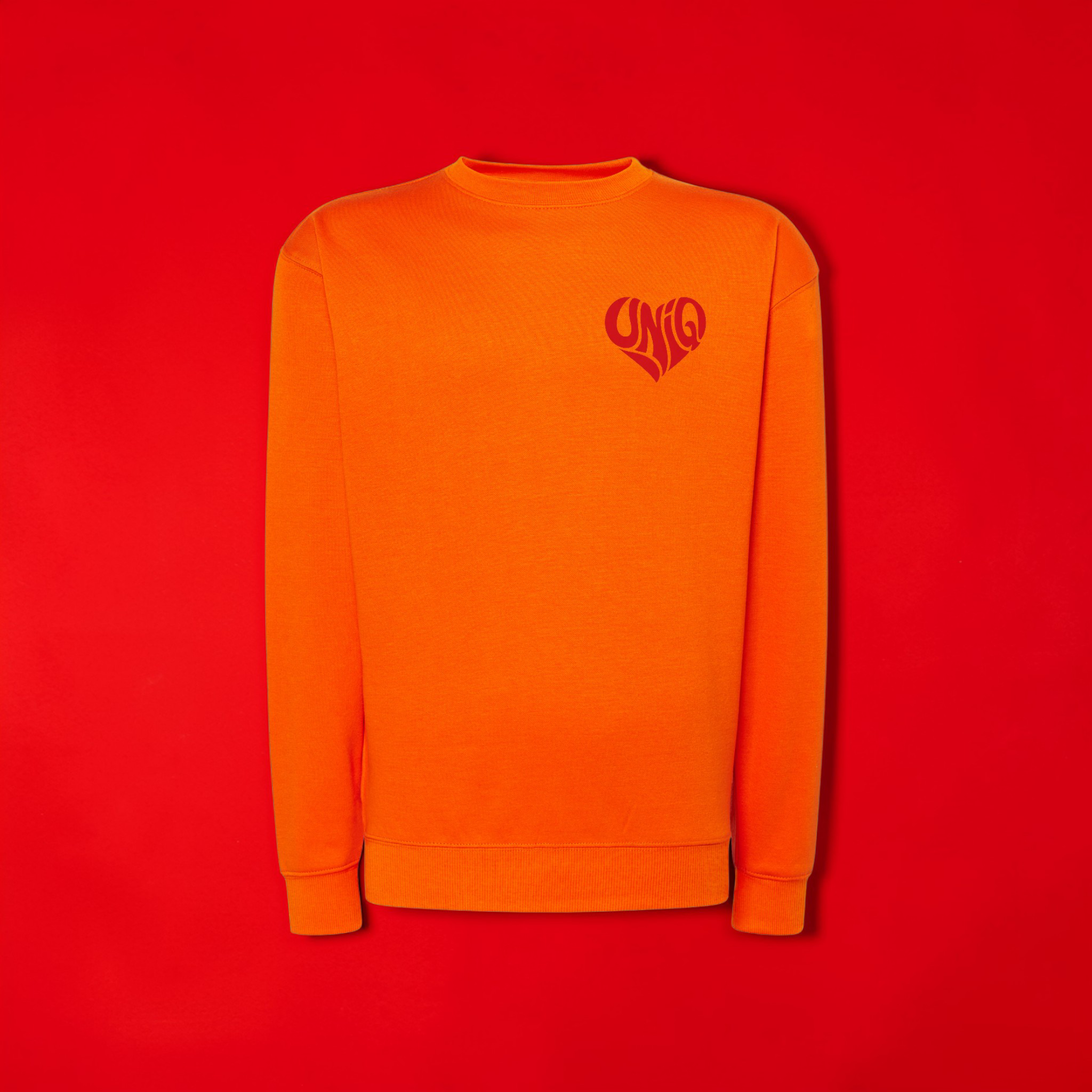 Sweat col rond UniQ orange