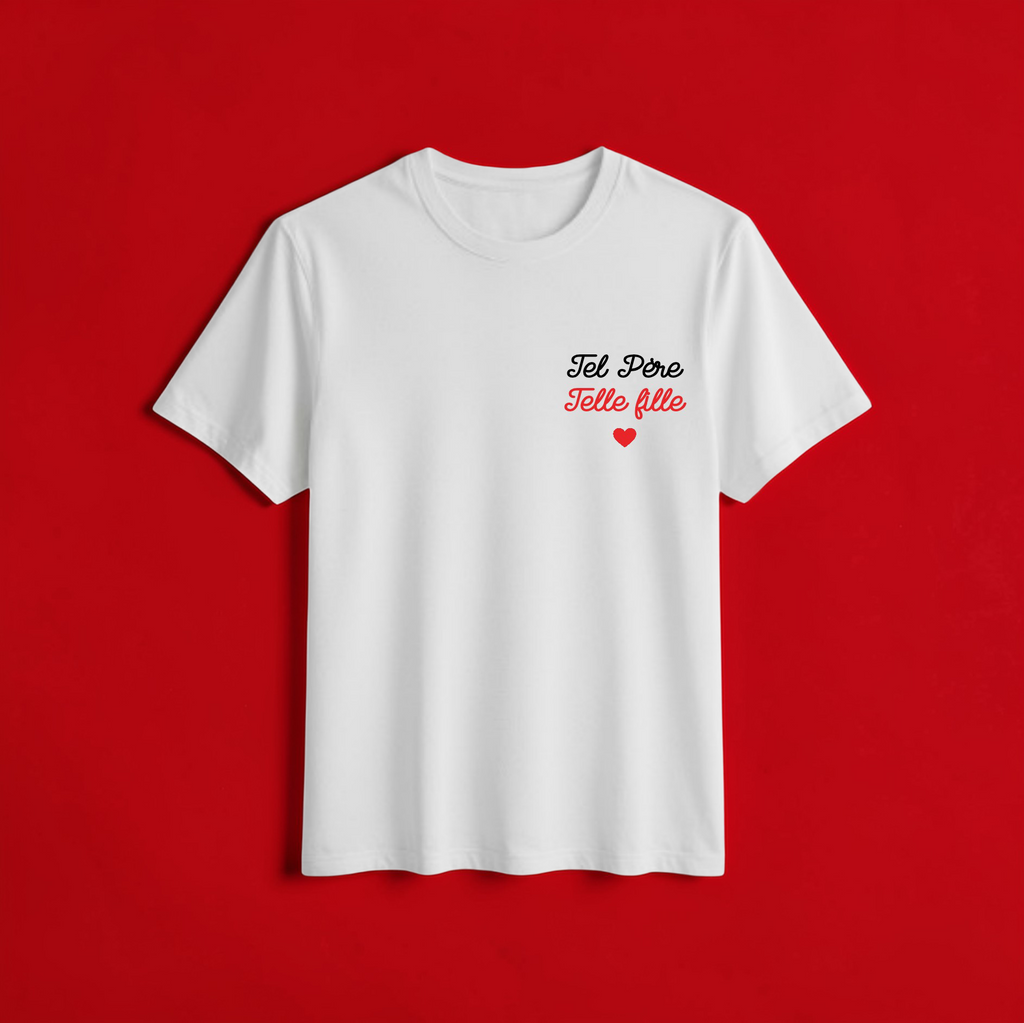 🩵 T-shirt tel père telle fille