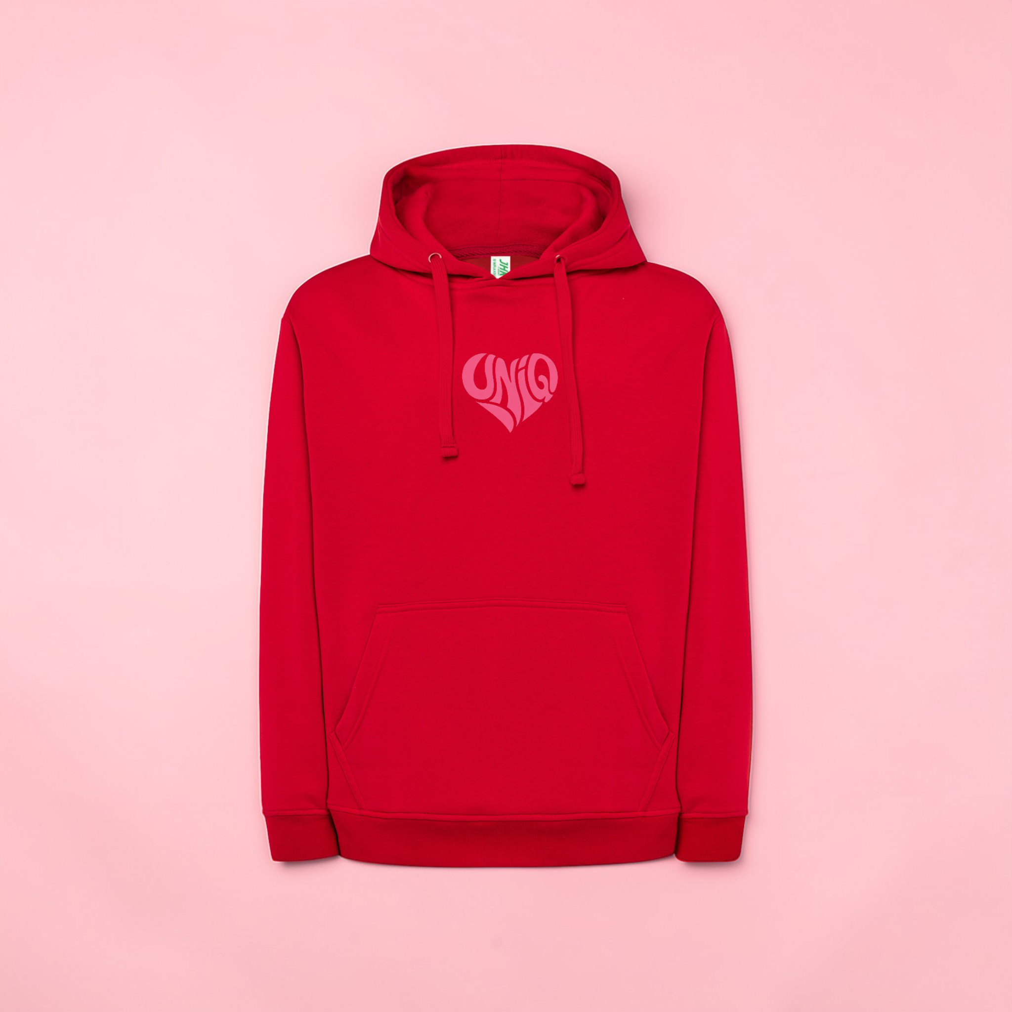 Sweat à capuche UniQ rouge