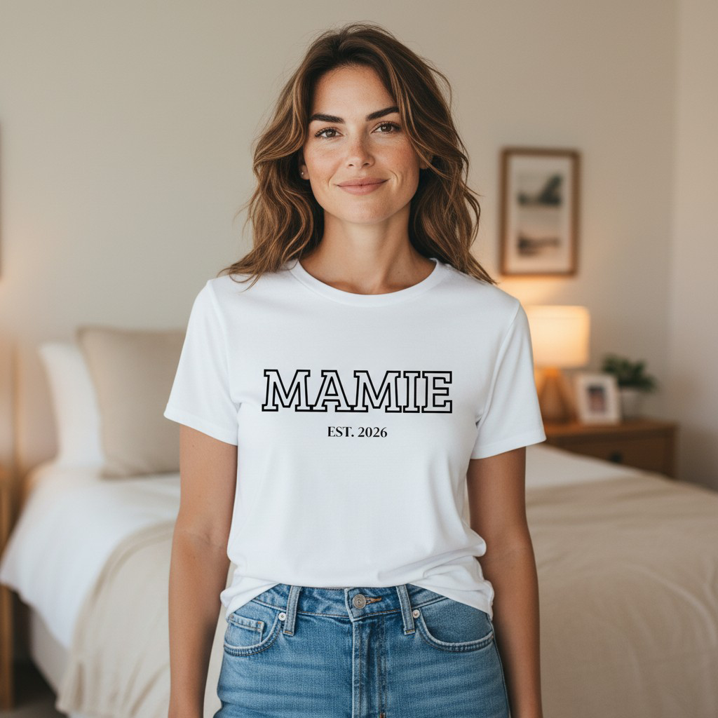 🩷 T-shirt Mamie est. (Personnalisation)