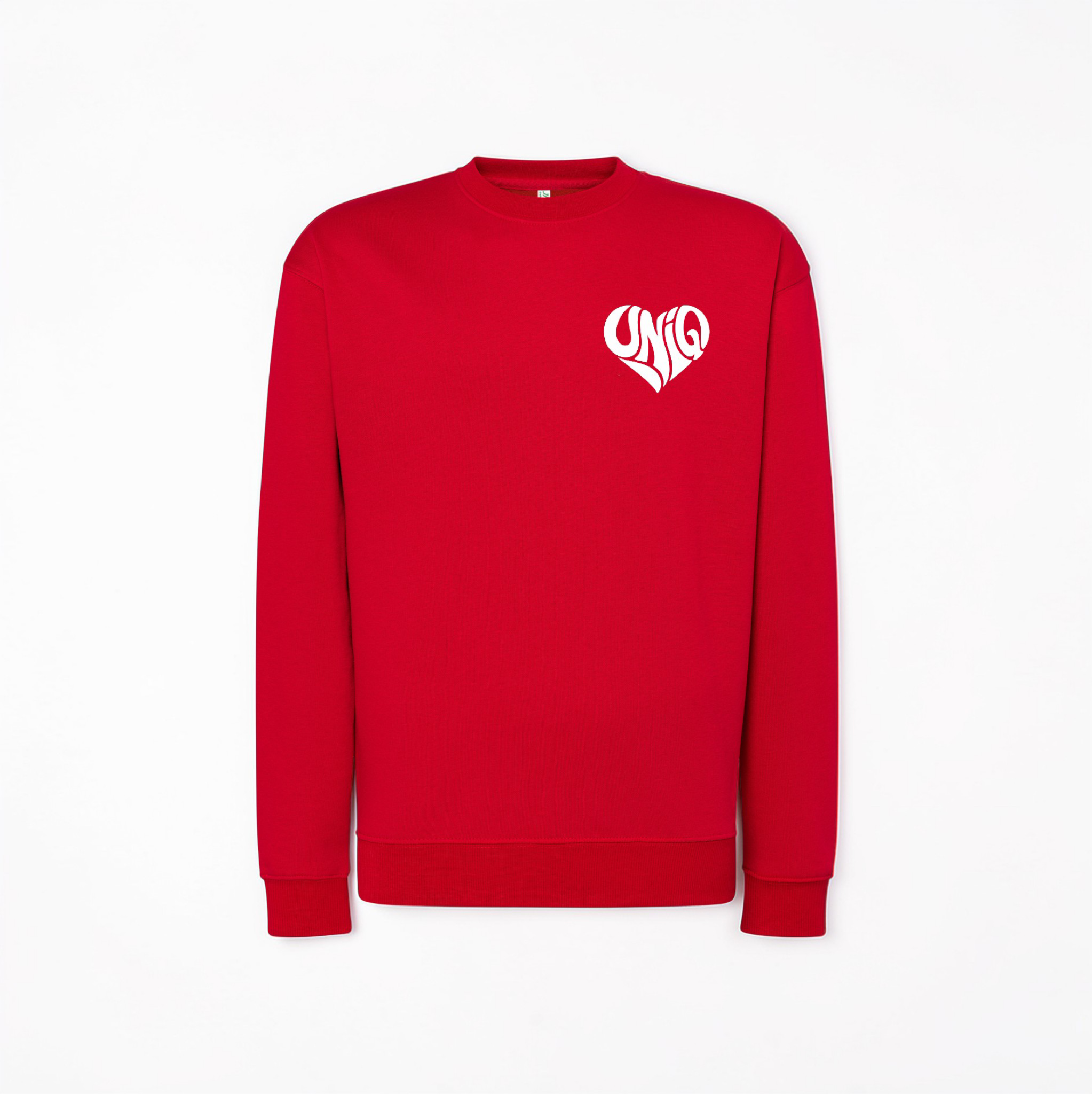Sweat col rond UniQ rouge