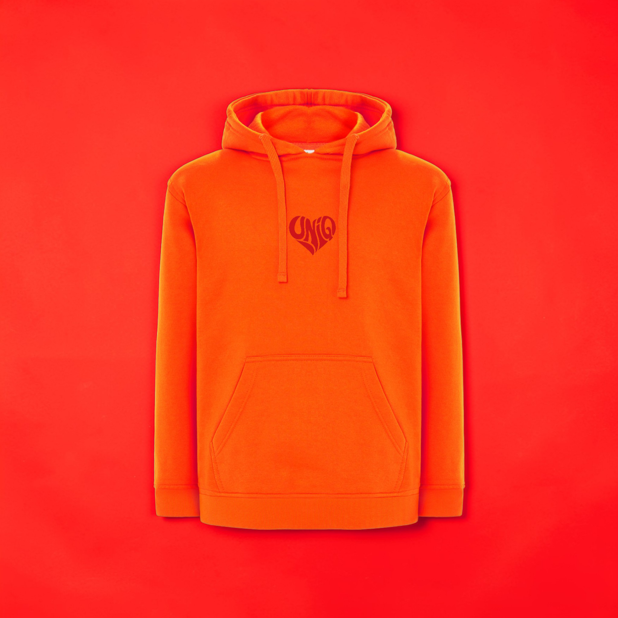 Sweat à capuche UniQ orange