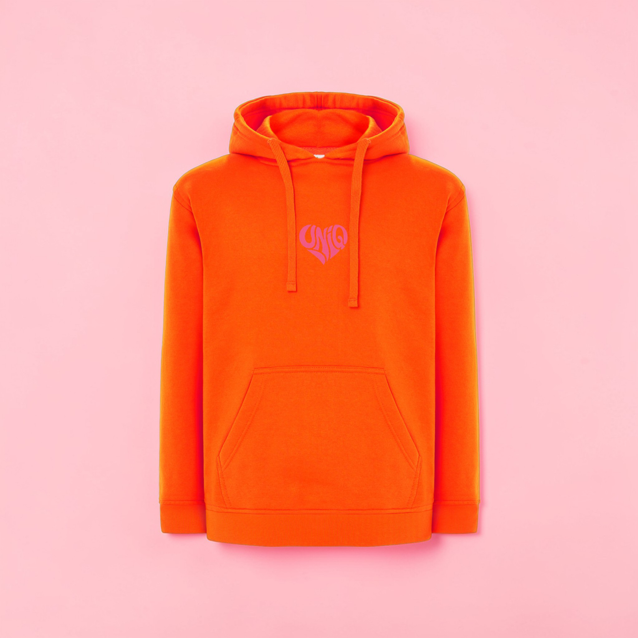 Sweat à capuche UniQ orange