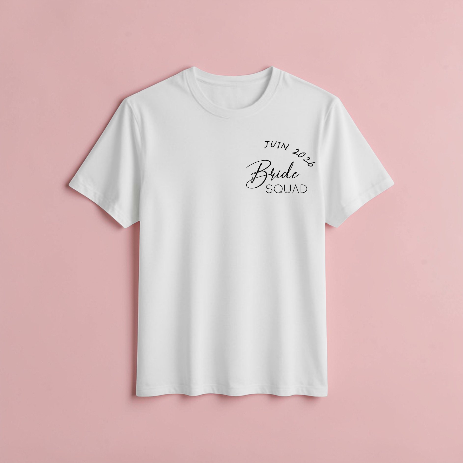 💍T-shirt EVJF Bride Squad (personnalisation)