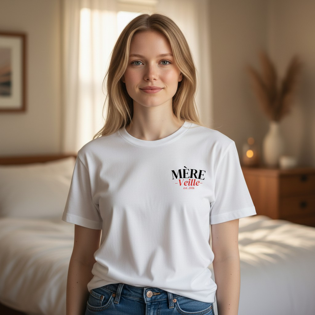 ♥️ T-shirt Mère-veille est. (Personnalisation)