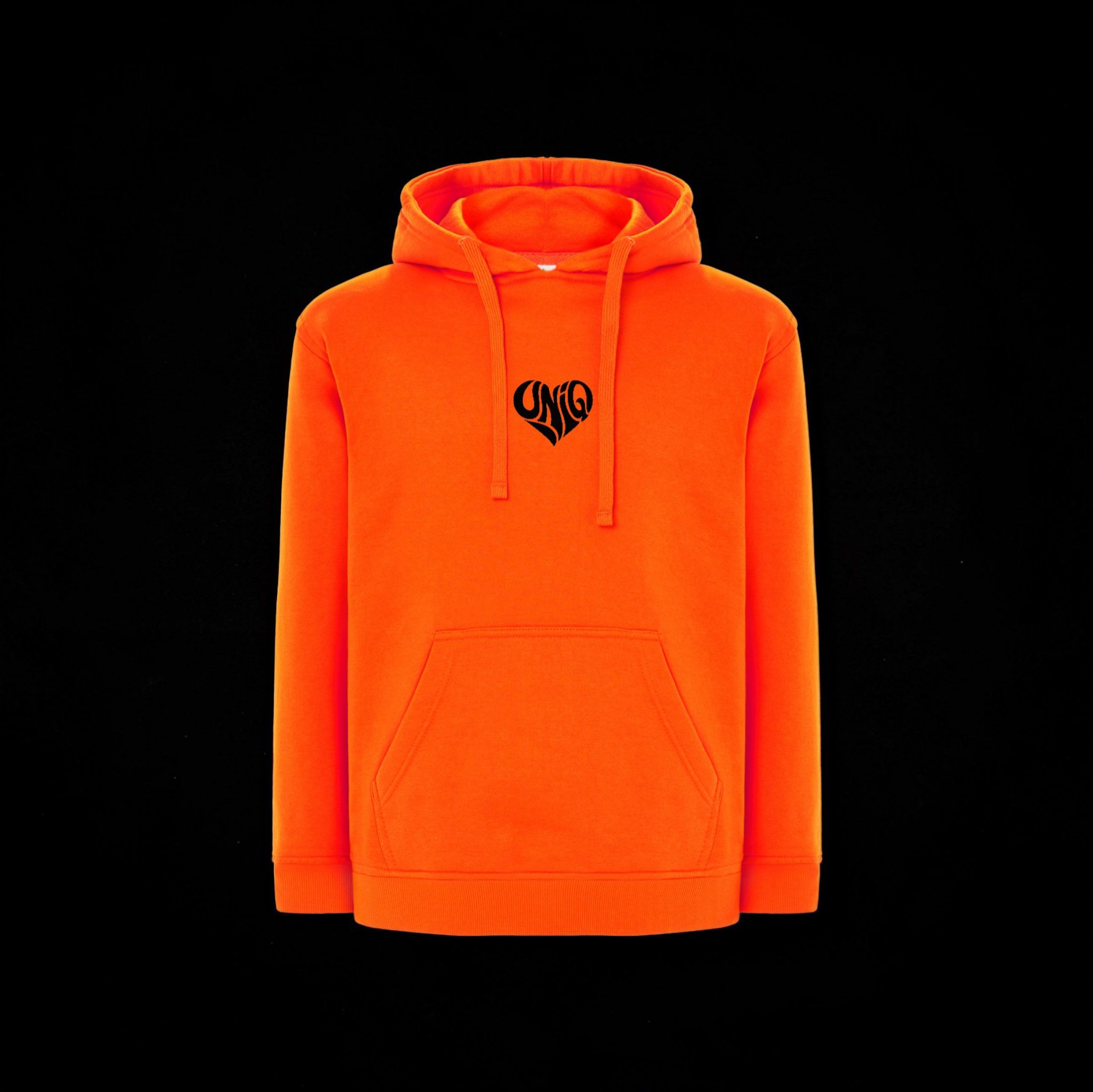 Sweat à capuche UniQ orange