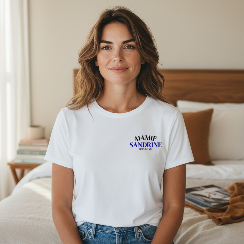 🩷 T-shirt Mamie depuis. (Personnalisation)