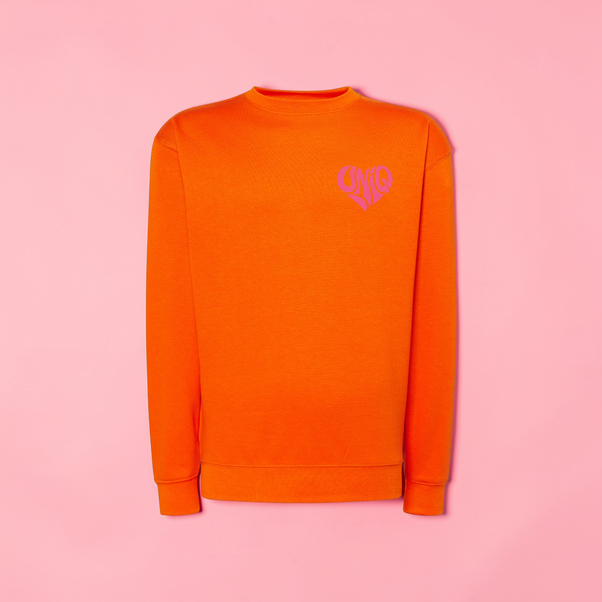 Sweat col rond UniQ orange