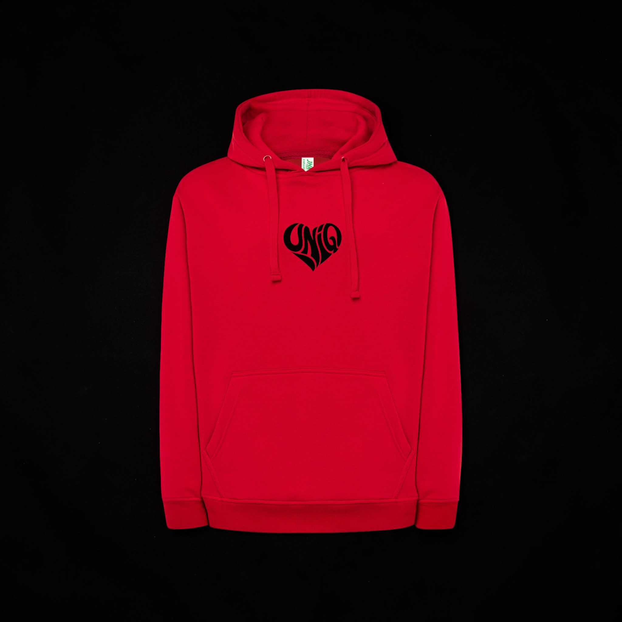Sweat à capuche UniQ rouge