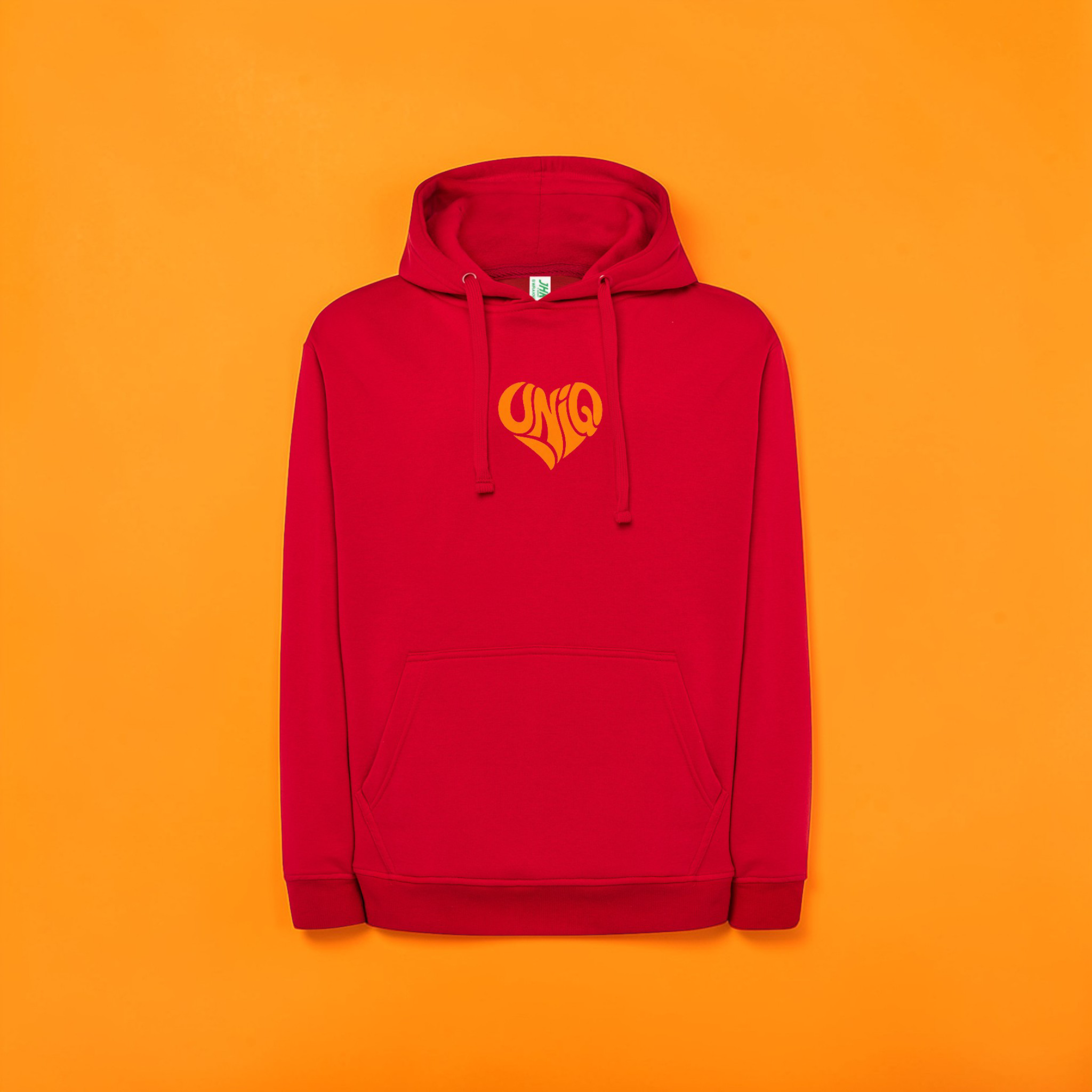 Sweat à capuche UniQ rouge
