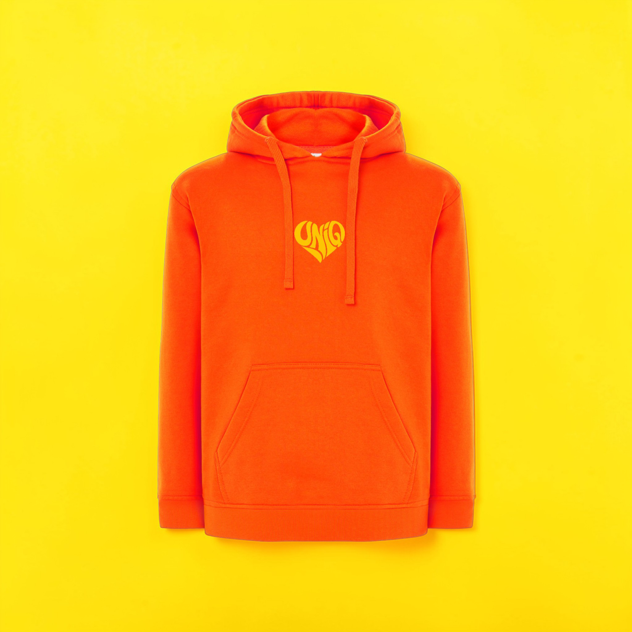 Sweat à capuche UniQ orange