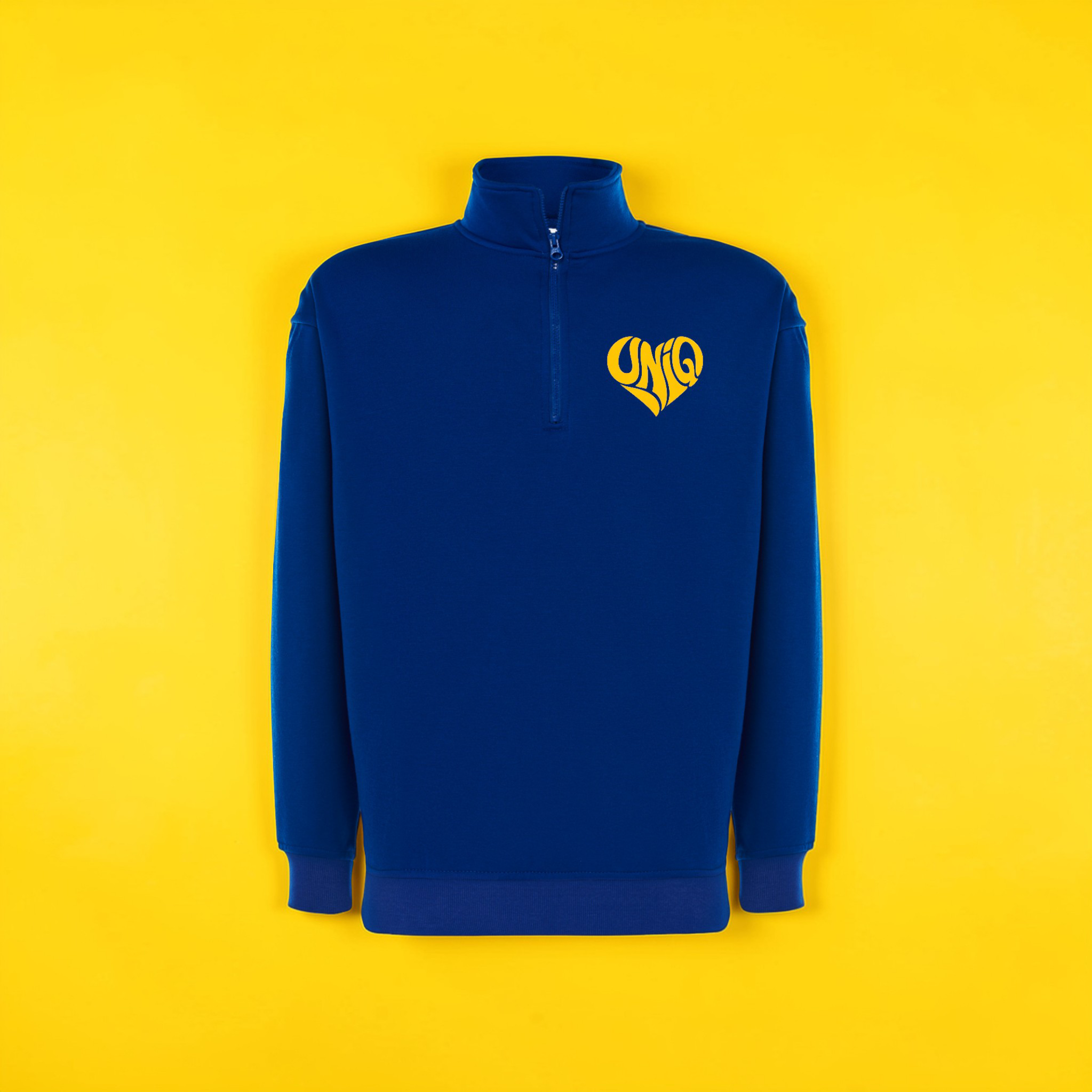 Quart de zip UniQ bleu roi