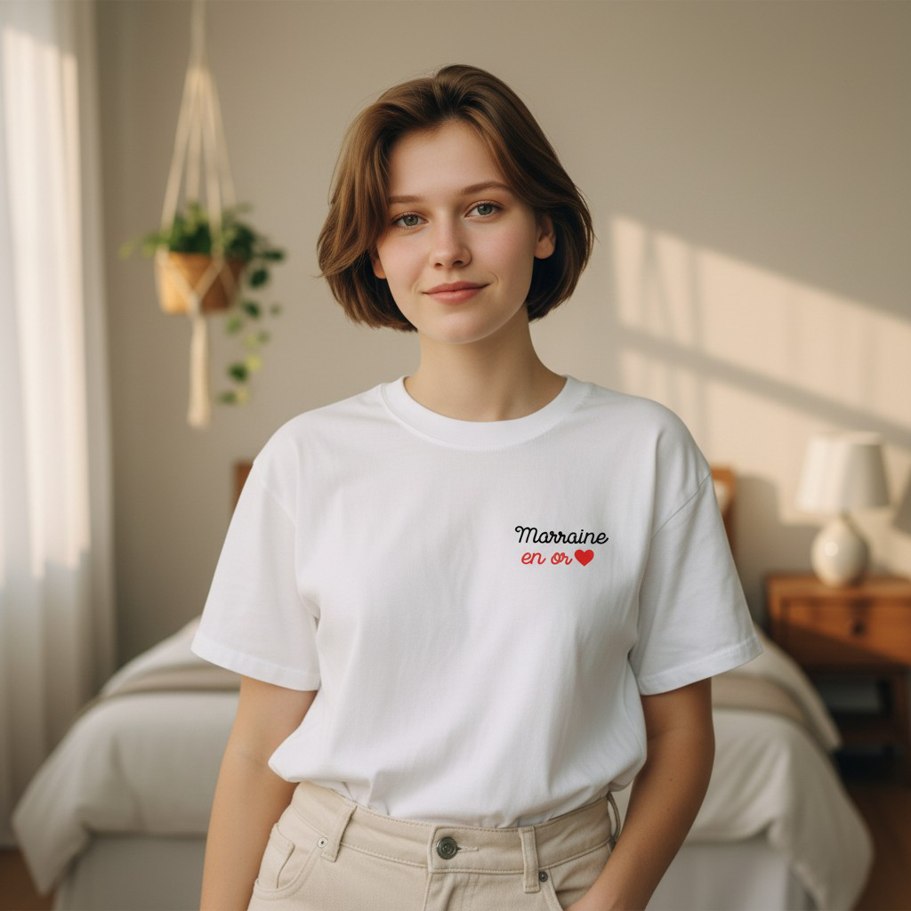 💜T-shirt Marraine en or