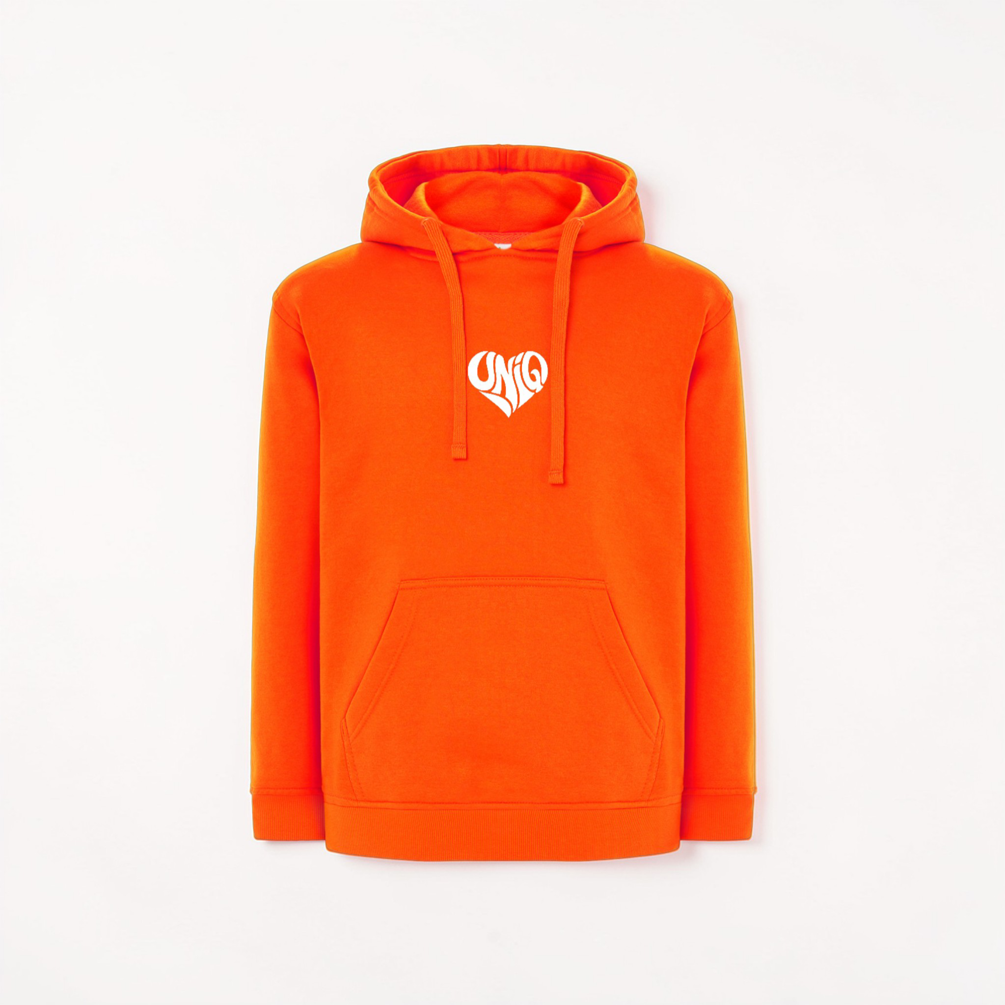 Sweat à capuche UniQ orange