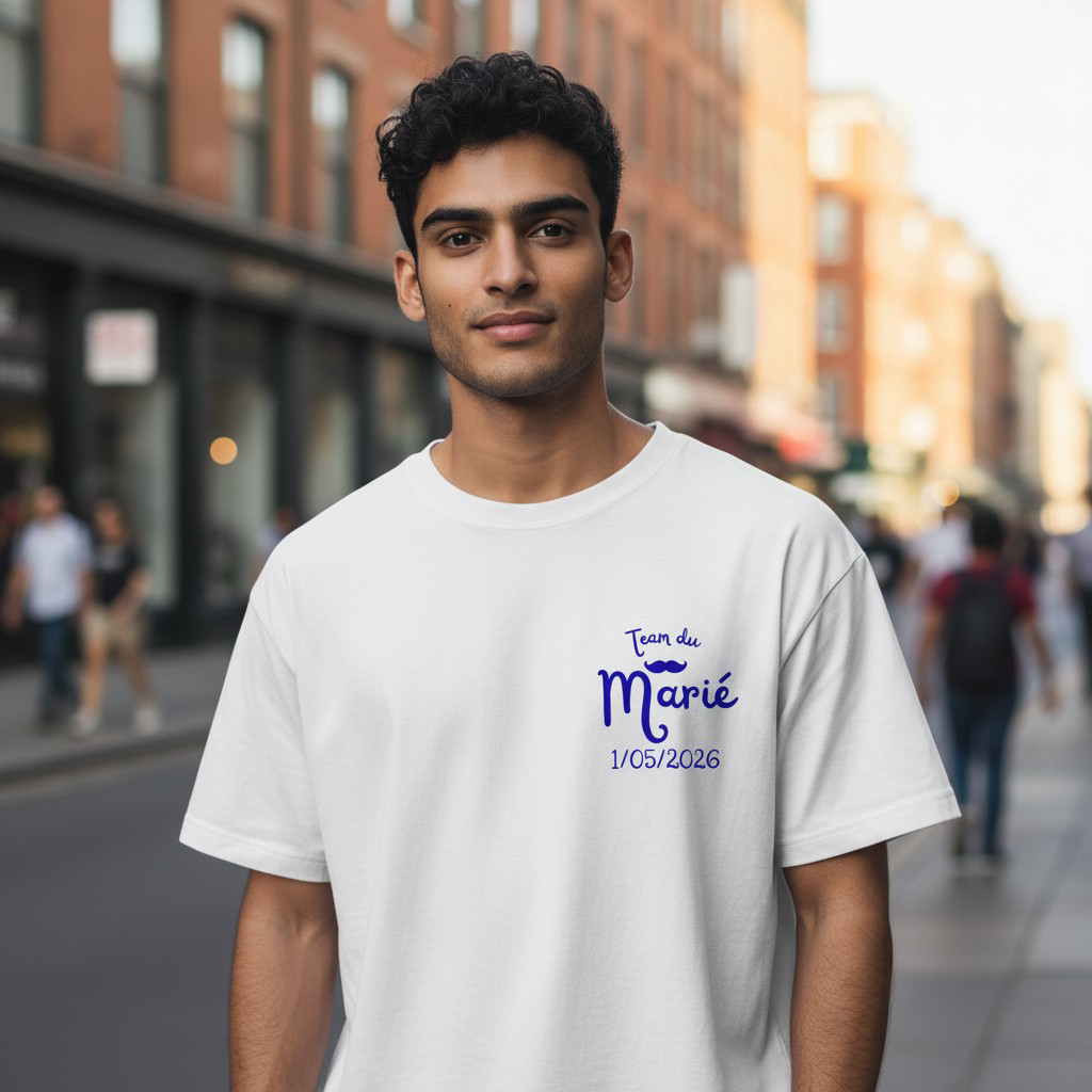💍T-shirt EVG Team du marié (personnalisation)