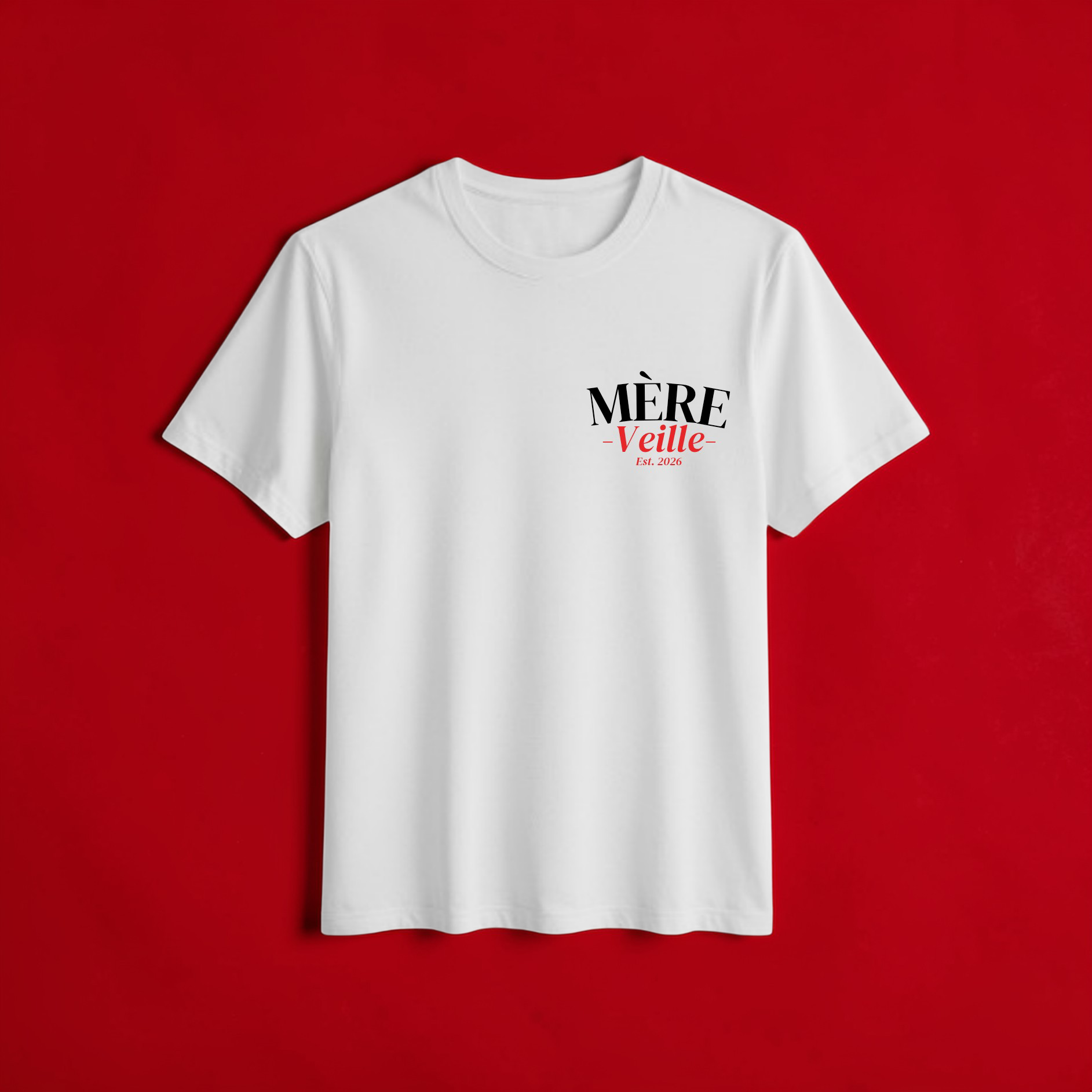 ♥️ T-shirt Mère-veille est. (Personnalisation)